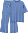 KIRUNDO Womens 2 Piece Summer Loungewear Set - Casual Loose Fit