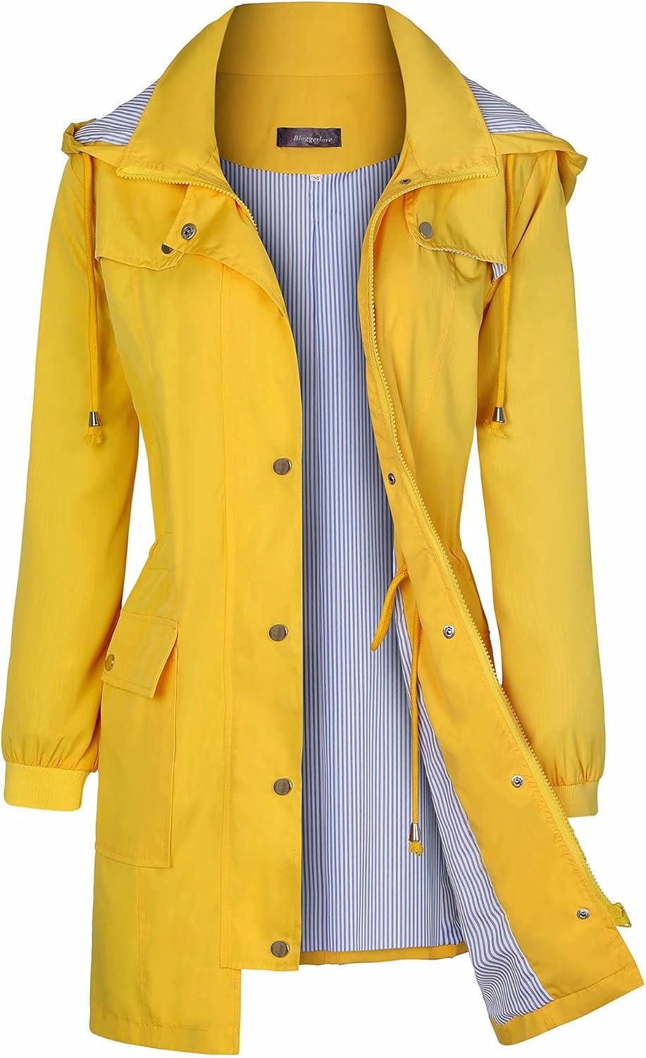 Bloggerlove Lightweight Rain Jacket for Women - Waterproof Windbreaker