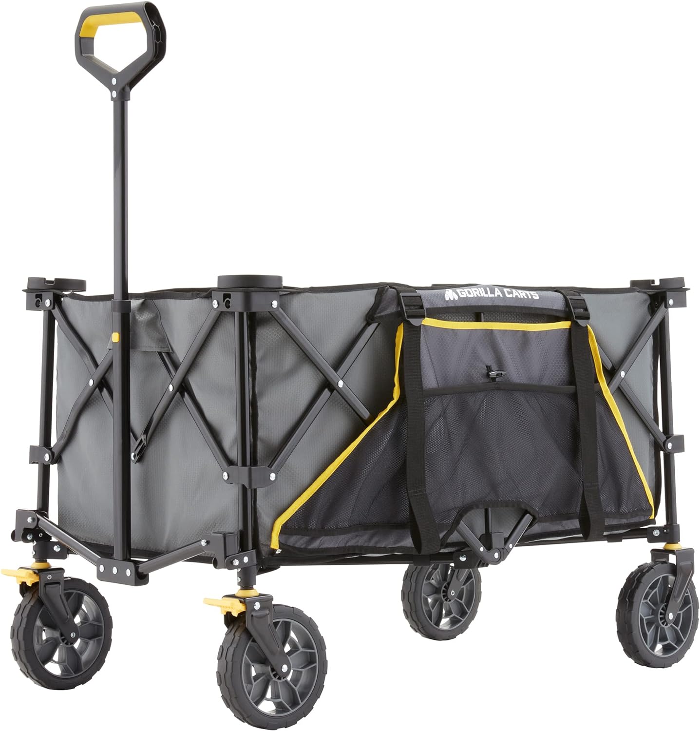 Gorilla Carts Collapsible Folding Utility Wagon for Outdoor Use