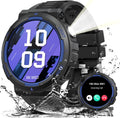 Military Smart Watches for Men with LED Flashlight - Rugged 1.53in