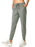 SANTINY Womens Joggers Pants Pockets Drawstring - Comfortable Workout
