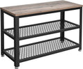 3-Tier Shoe Rack Storage Bench - Compact Entryway Seat and Organizer