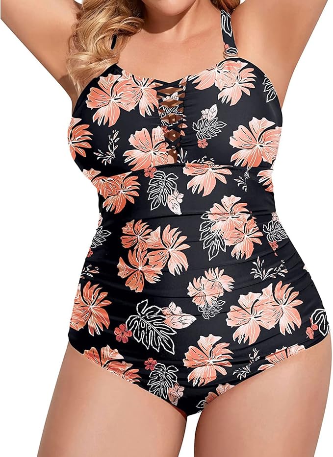 Yonique Women Plus Size One Piece Swimsuits for Tummy Control