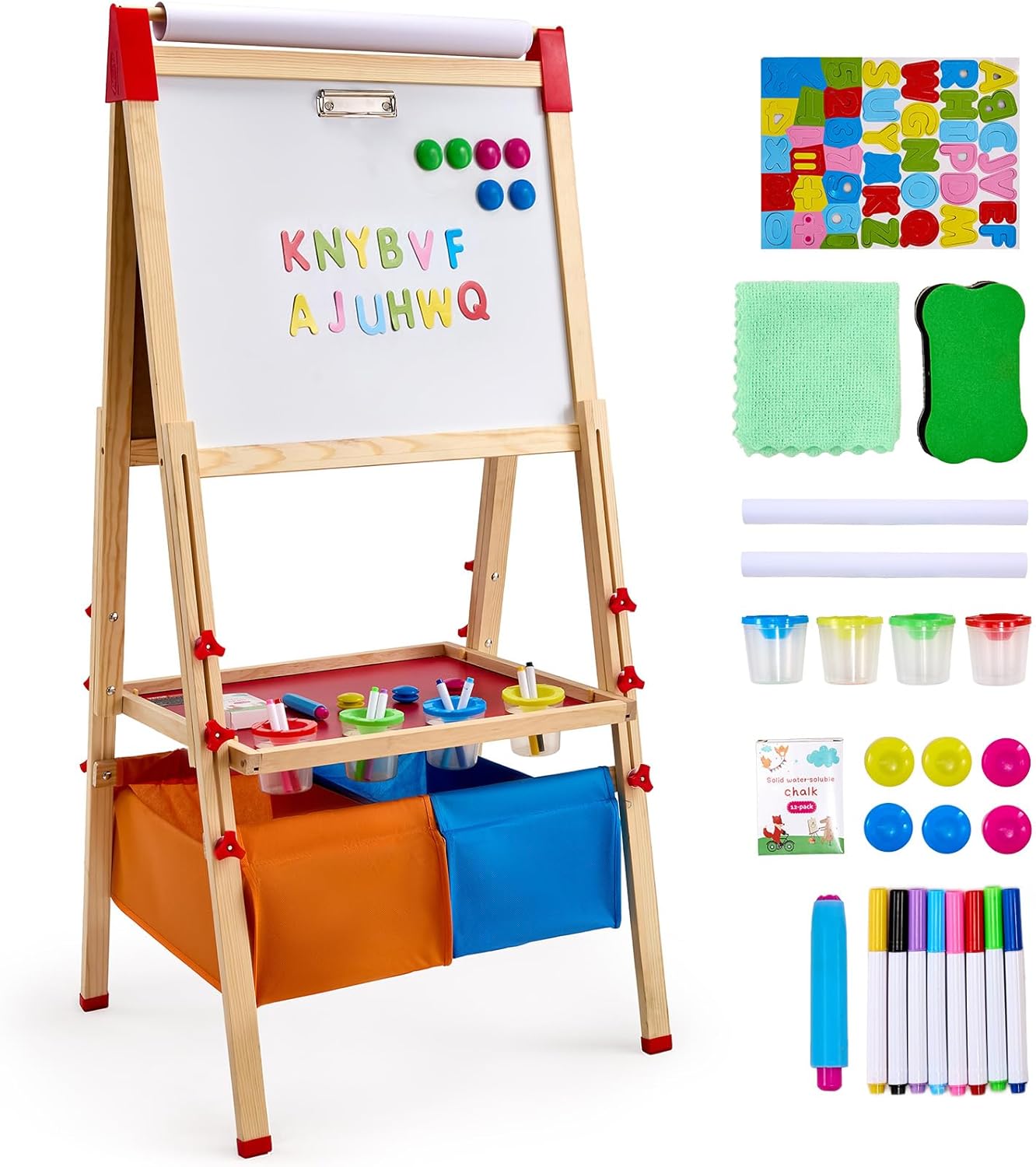 VEVOR Art Easel for Kids - 3-in-1 Double-Sided Drawing Board