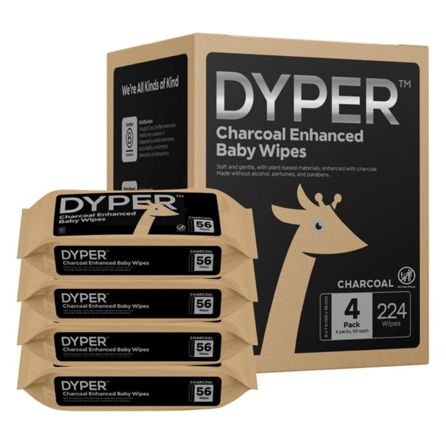 Natural 100% Plant-Based Baby Wipes | Non-Toxic & Durable