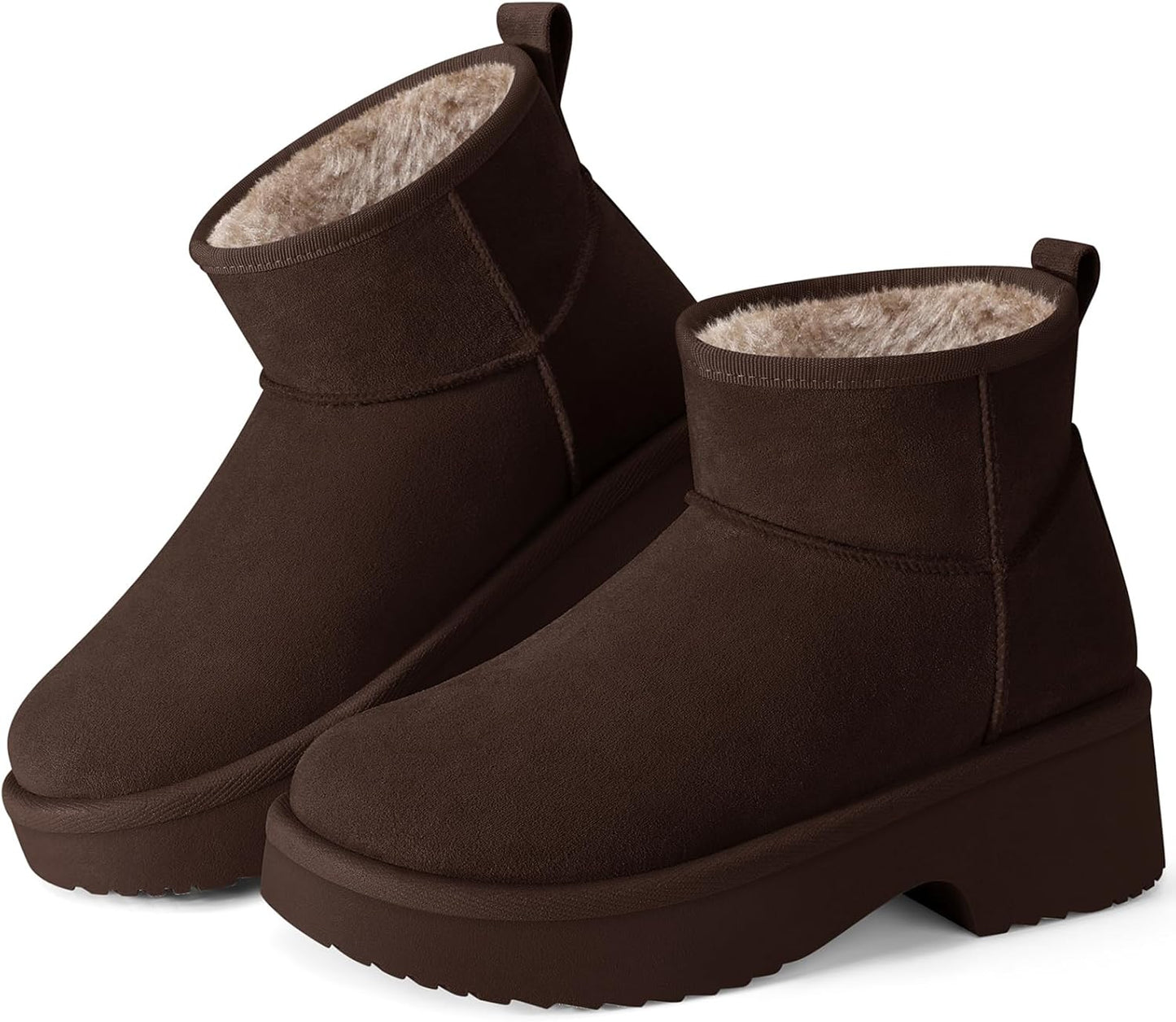 SHIBEVER Winter Ankle Boots for Women - Comfortable & Stylish