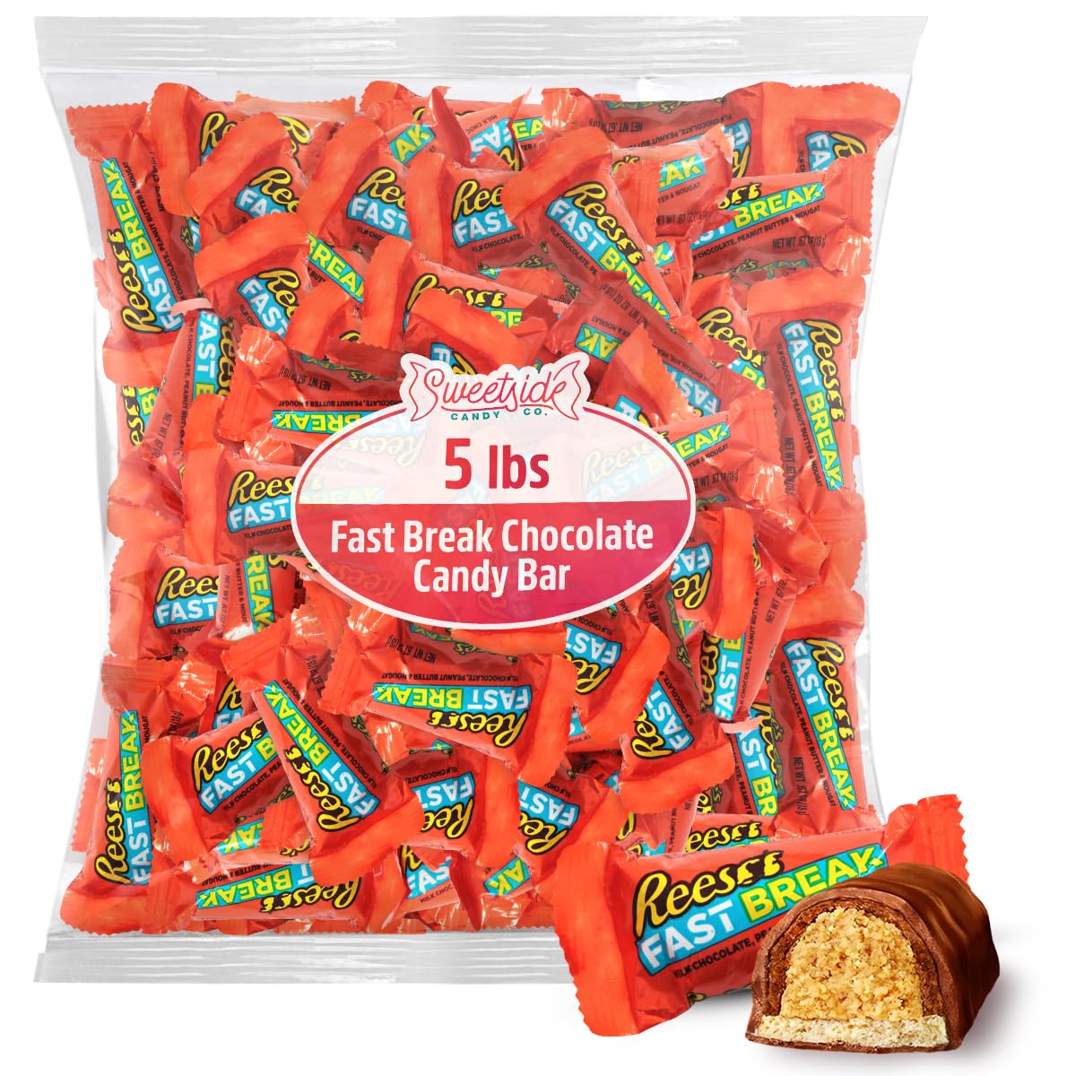 Fast Break Candy Bars 5lb Pack for Celebrations and Treats