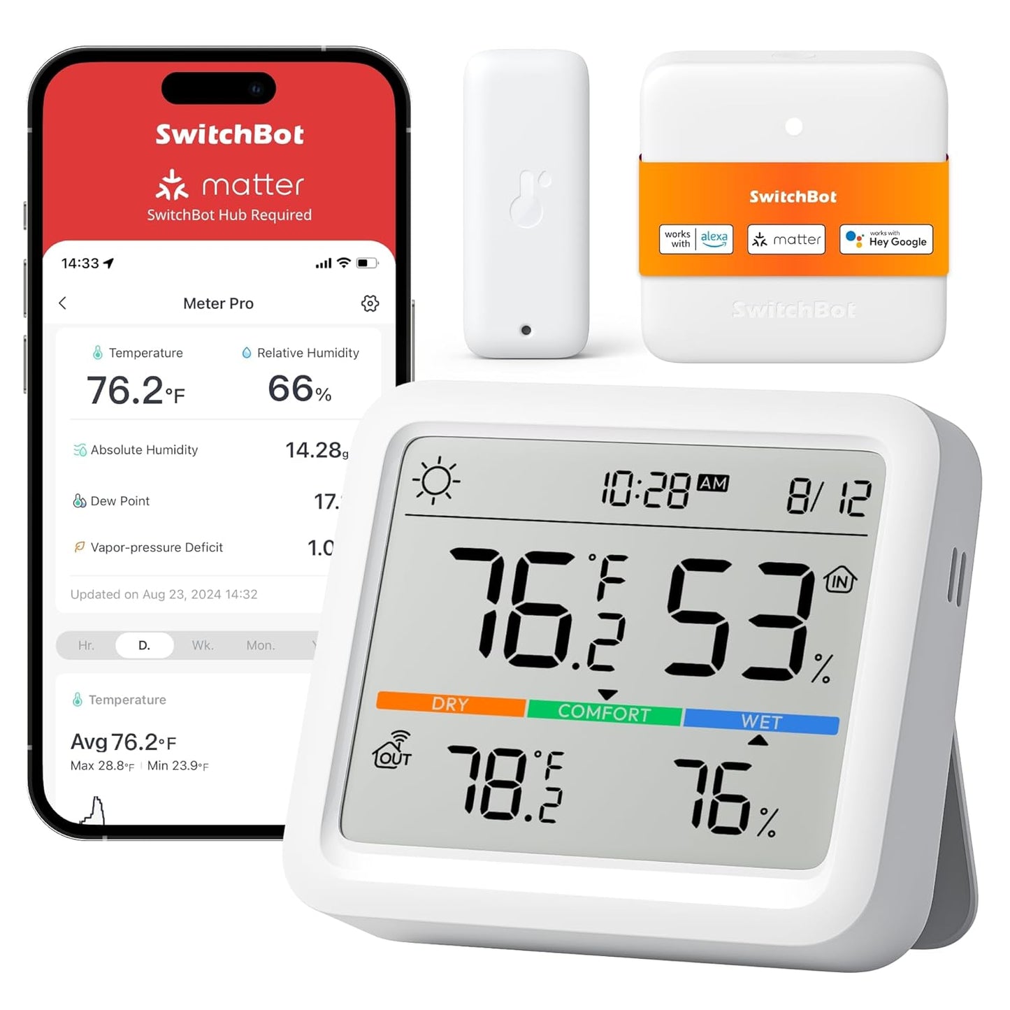 SwitchBot Meter Pro: Smart Wireless Hygrometer & Thermometer