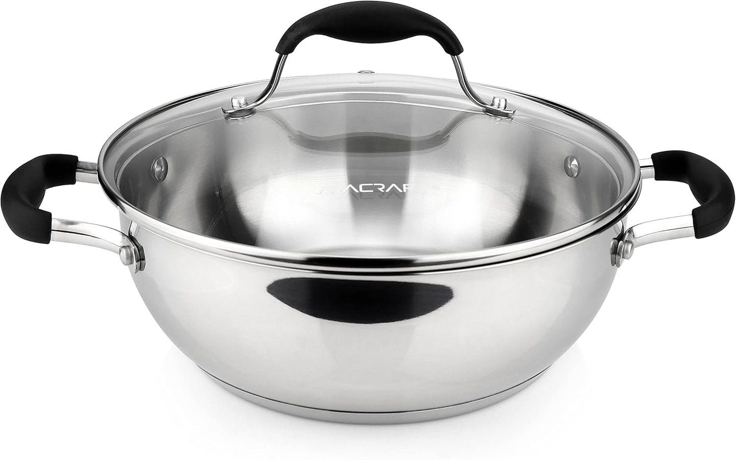 AVACRAFT 9 Inch Stainless Steel Everyday Pan for Versatile Cooking