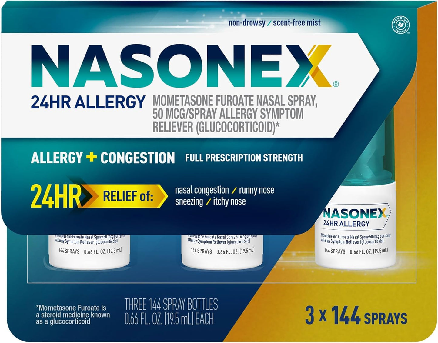 Nasonex 24HR Allergy Nasal Spray for Fast Allergy Relief