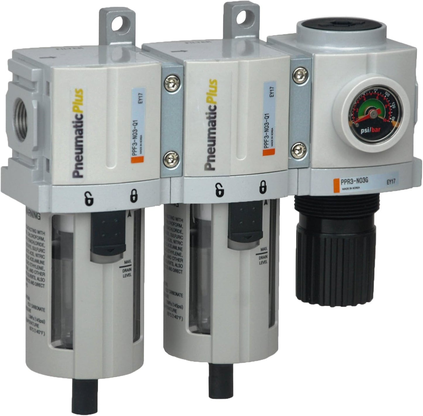 PneumaticPlus 3-Stage Air Dryer Combo for Clean Air