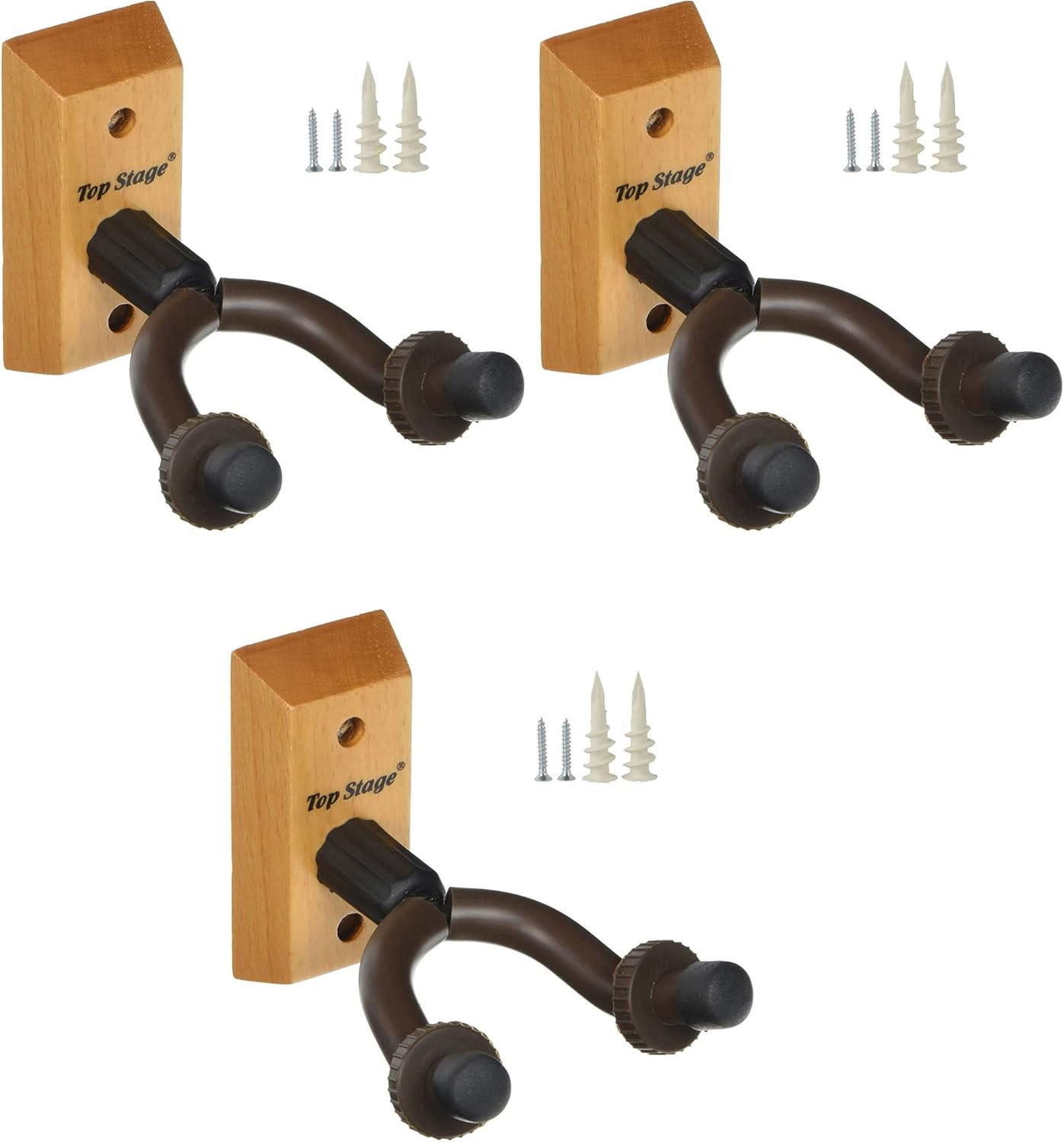 Secure Your Guitars with Top Stage 3-PACK Wall Stand