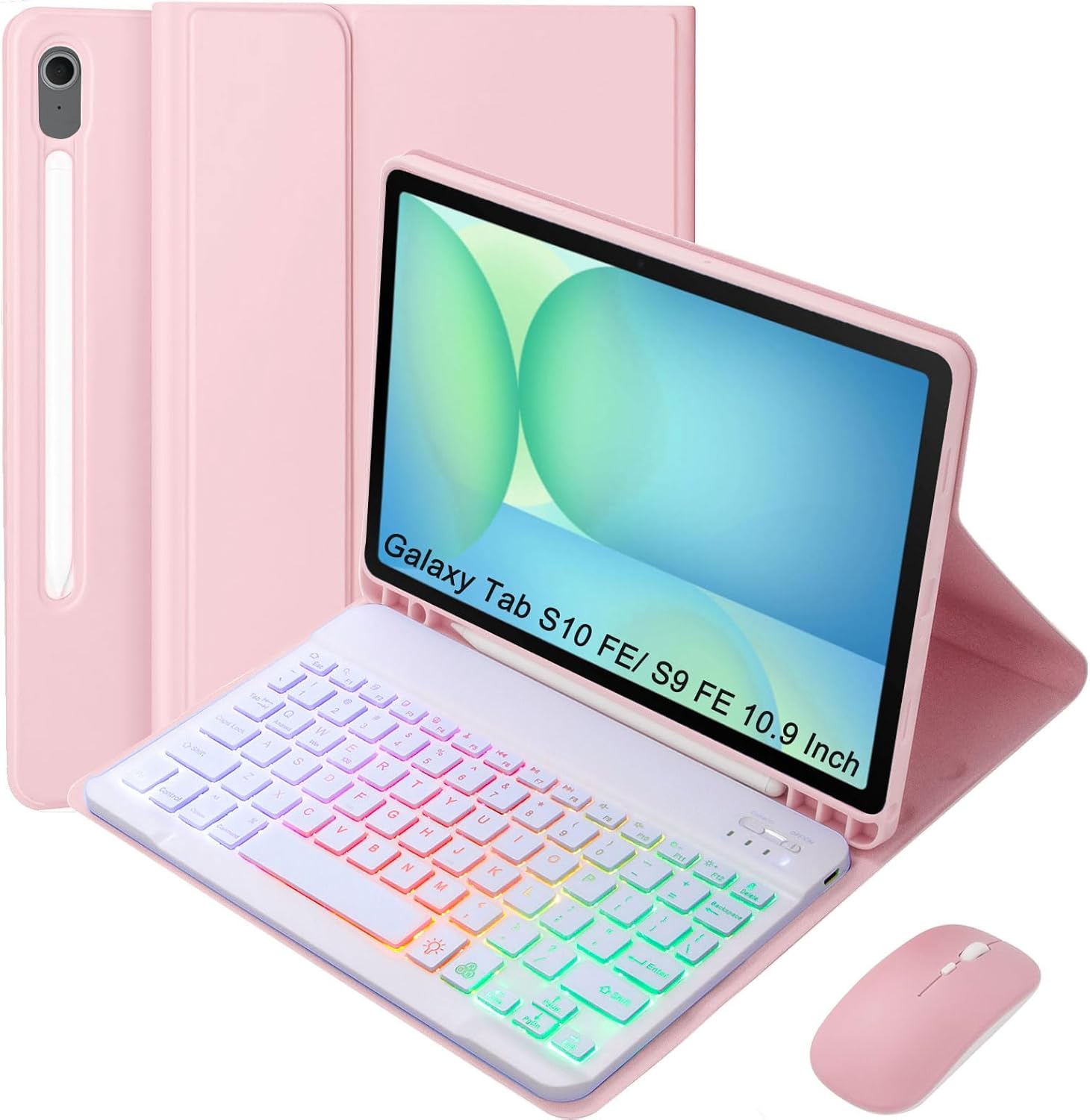 Keyboard Case for Samsung Galaxy Tab S10 FE with Mouse and More