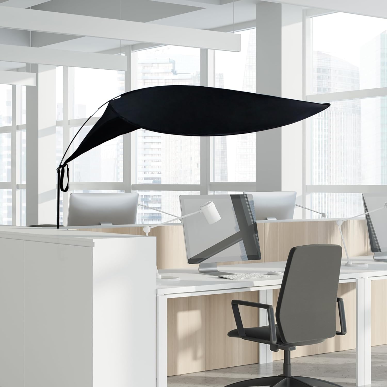 Light-Sensitive Worker's Dream: Black Desk Shade