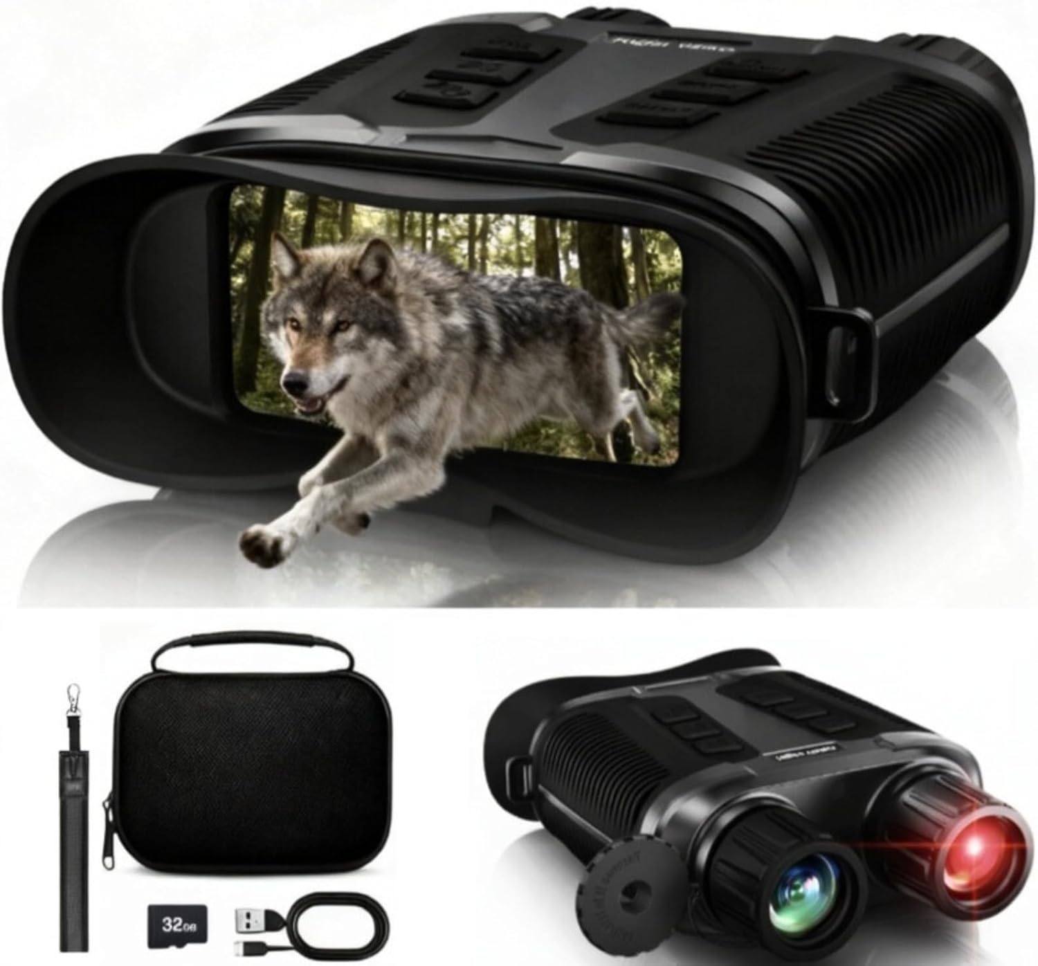 4K Night Vision Goggles with 8X Zoom for Hunting & Security