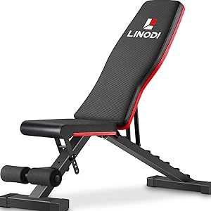 LINODI Weight Bench for Full Body Workout and Strength Training