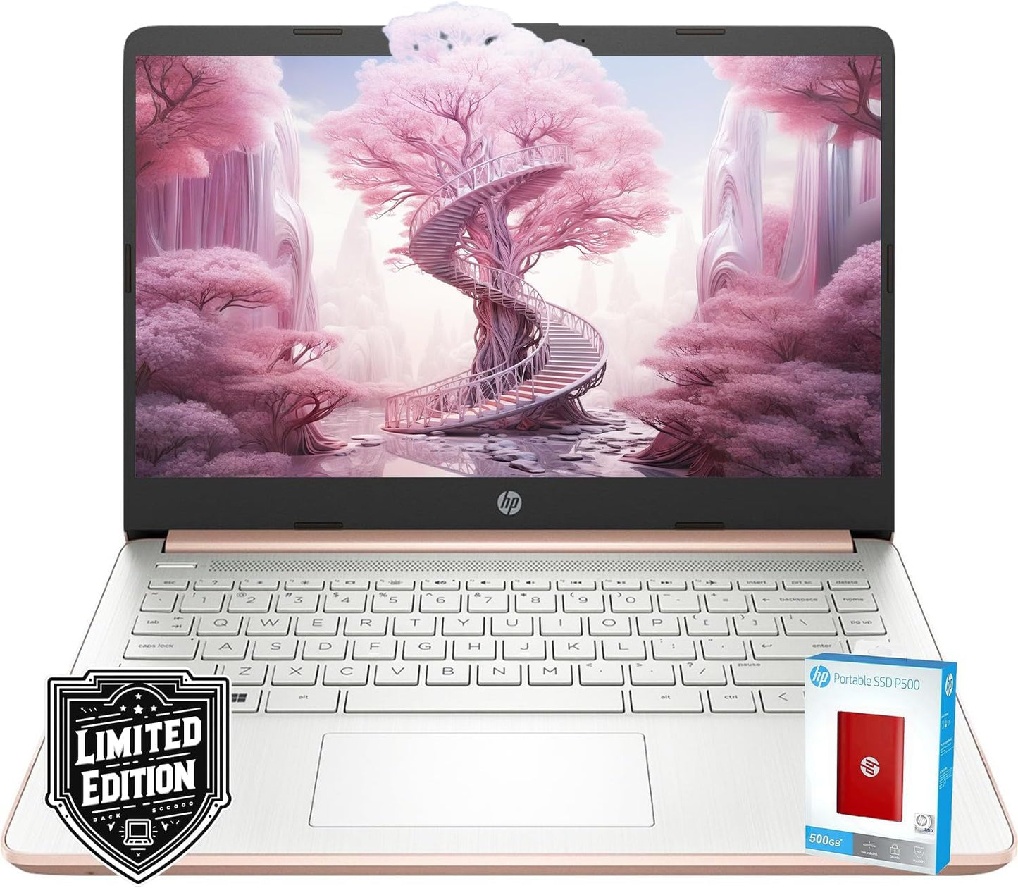HP 14 HD Laptop with Microsoft 365 for Students and Professionals