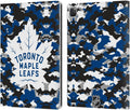 NHL Camouflage Toronto Maple Leafs Leather Wallet Case for iPad Pro 13
