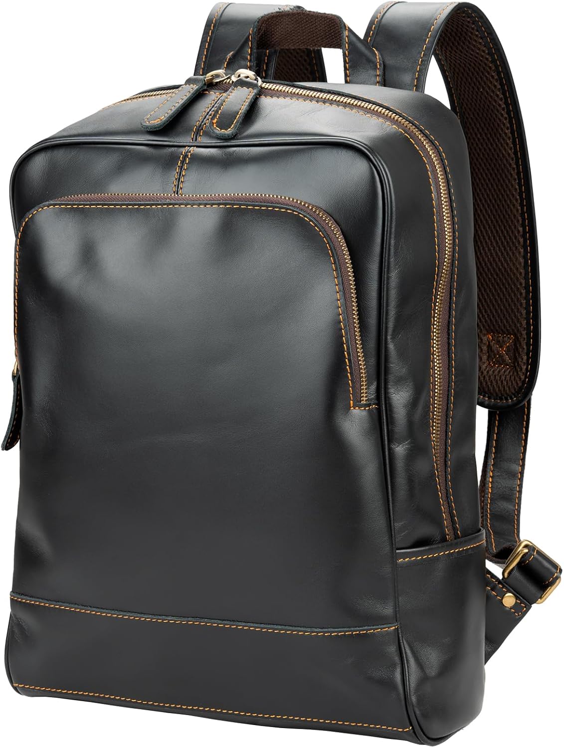 Leather Backpack for Men 15.6in Laptop - Top-Grain Quality