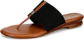 ITALIAN Shoemakers Women's Afia Sandal - Stylish Stretch Thong