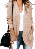 Saodimallsu Womens Loose Open Front Cardigan - Lightweight