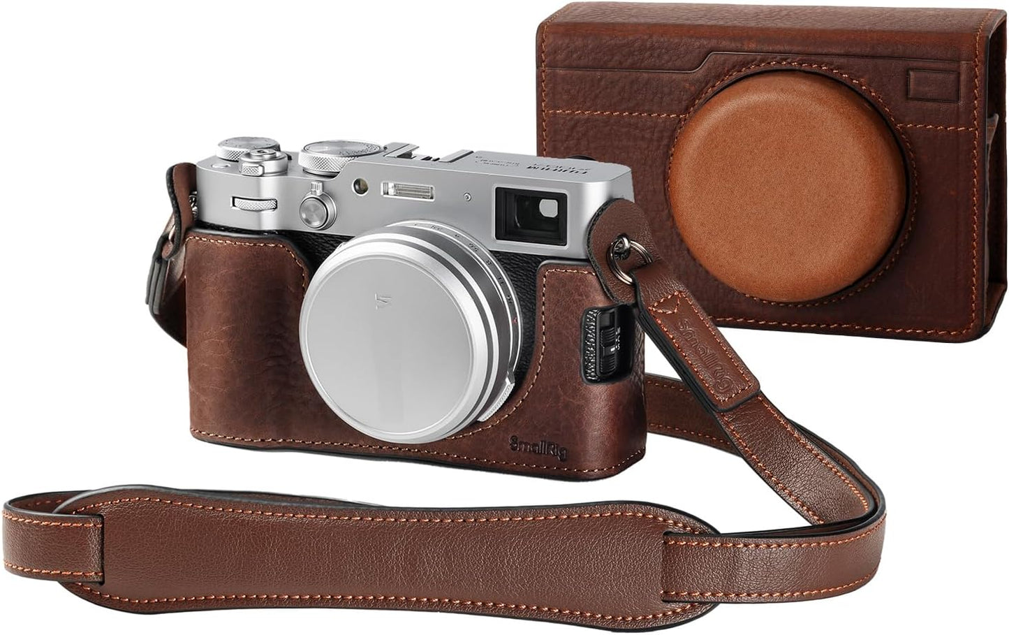 SMALLRIG Leather Case Kit for FUJIFILM X100VI - Vintage Style