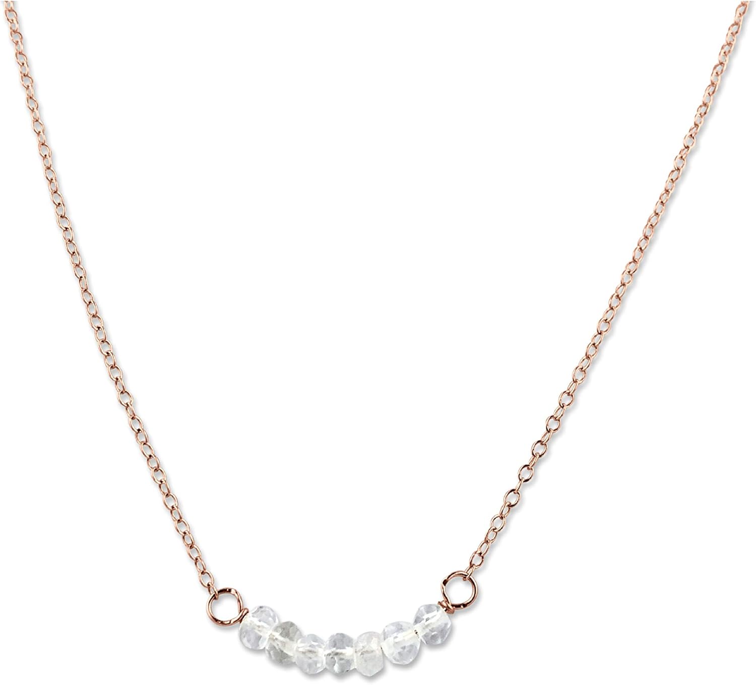 Personalized Birthstone Bar Necklace for Women and Girls