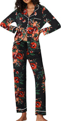 Ekouaer Pajamas Women's Long Sleeve Pajama Set - Soft, Cozy Lounge