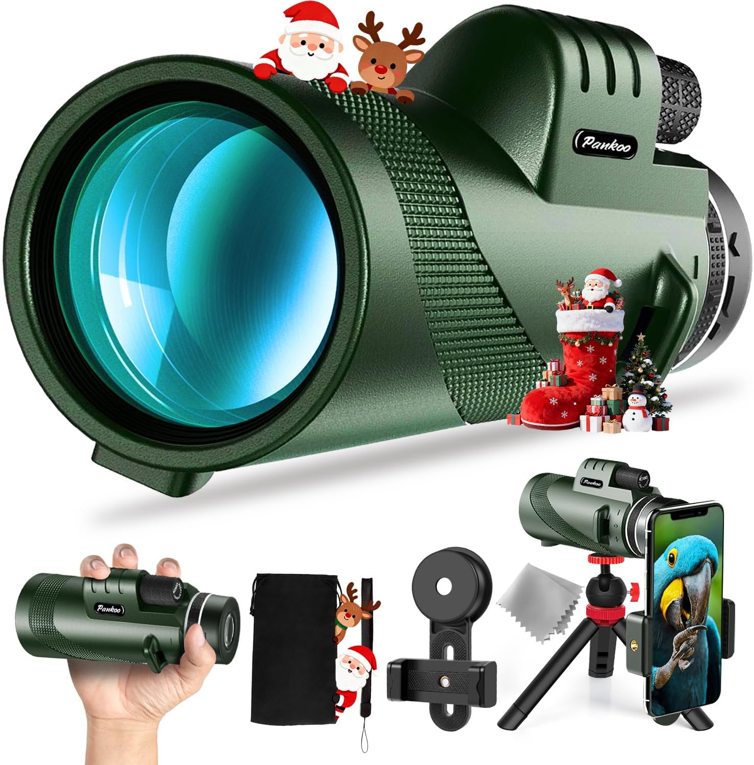 40X60 Monocular Telescope for Birdwatching and Hiking