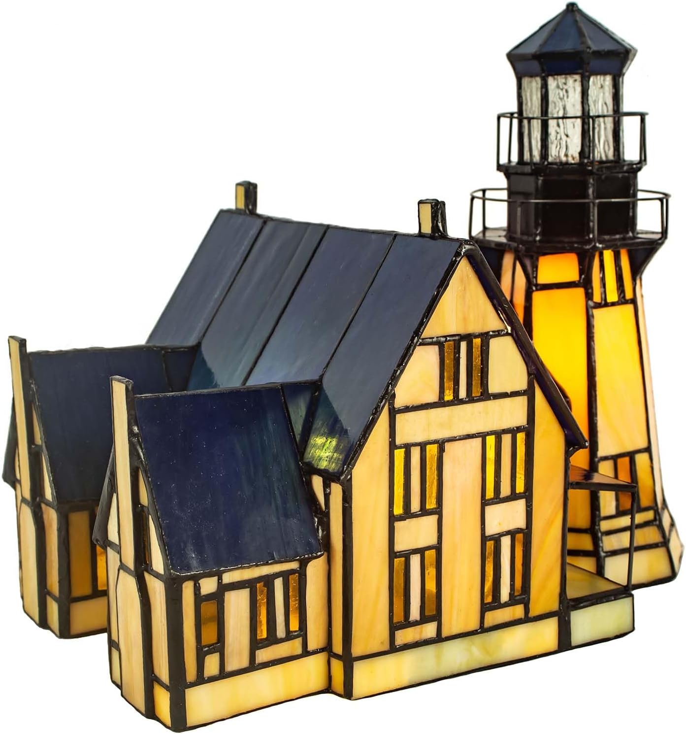 Bieye Tiffany Style Accent Lamp: Elegant Home Decor