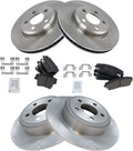 Front and Rear Brake Pad & Rotor Kit Compatible with 2005-2020