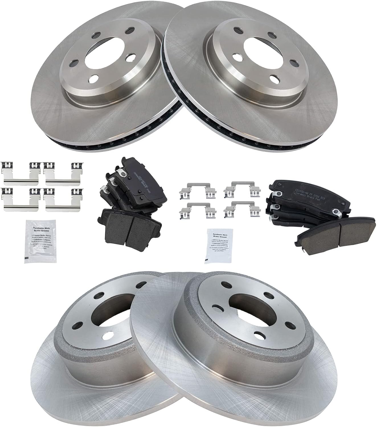 TRQ Brake Pad & Rotor Kit for Chrysler 300 and Dodge Charger