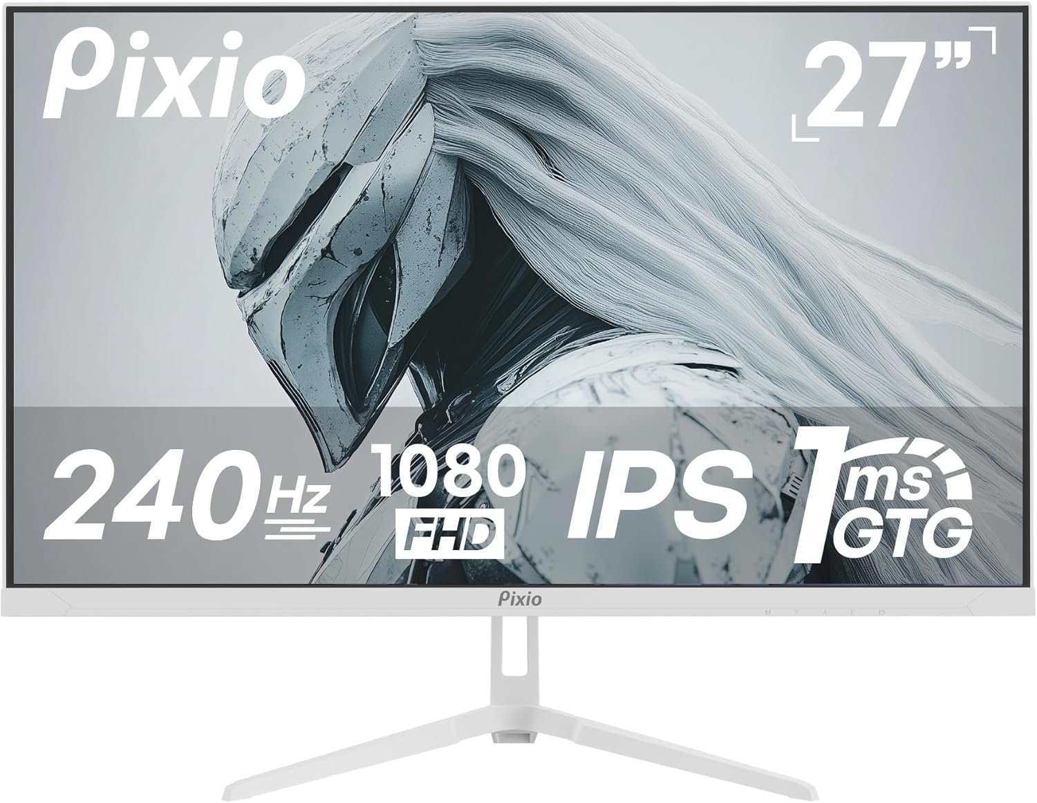 Pixio PX279 Wave White 27 inch Gaming Monitor with 240Hz Refresh Rate