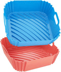 Seropy Silicone Air Fryer Liners - Non-Stick 7.9in, 2 Pack