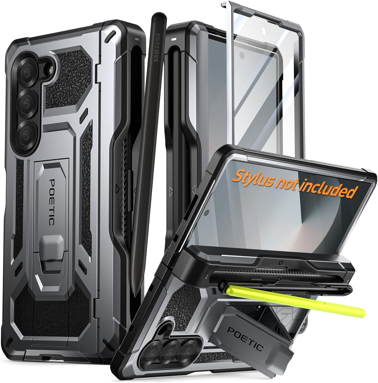 Poetic Spartan Case for Galaxy Z Fold 6 with Kickstand & Protection