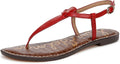 Sam Edelman Gigi Flat Sandal - Comfortable Leather Thong (Style 4XHL)