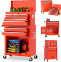 On Shine 8 Drawer Rolling Tool Chest - Large Capacity, Locking Tool