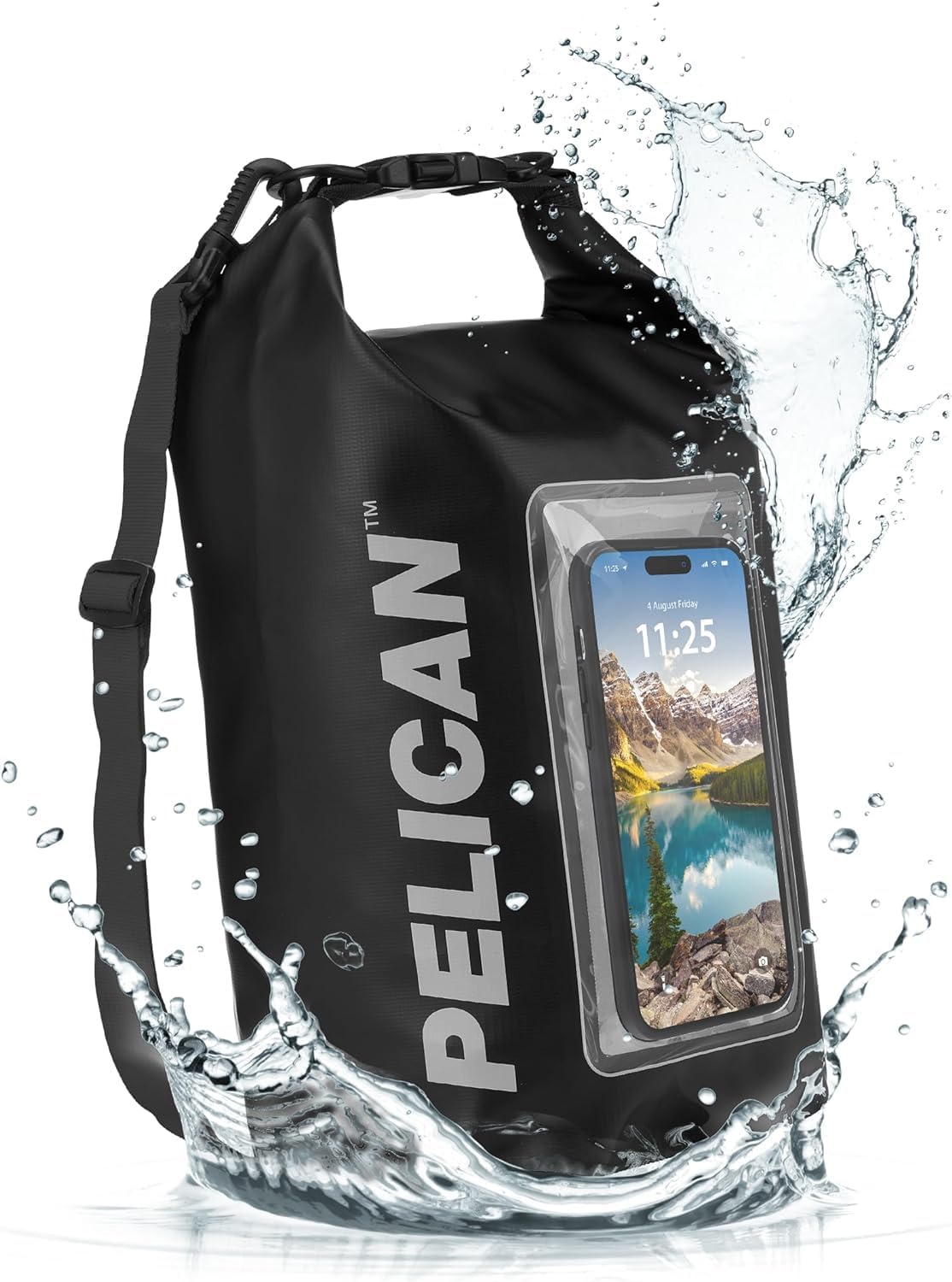 Pelican IP68 5L Dry Bag - Waterproof Backpack with Phone Case - Boating Essential
