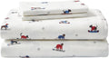 Twin Sheets Cotton Flannel Bedding Set - Brushed for Extra Softness