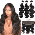 Body Wave Bundles with 13x4 Frontal - Natural Black Body Wave Set