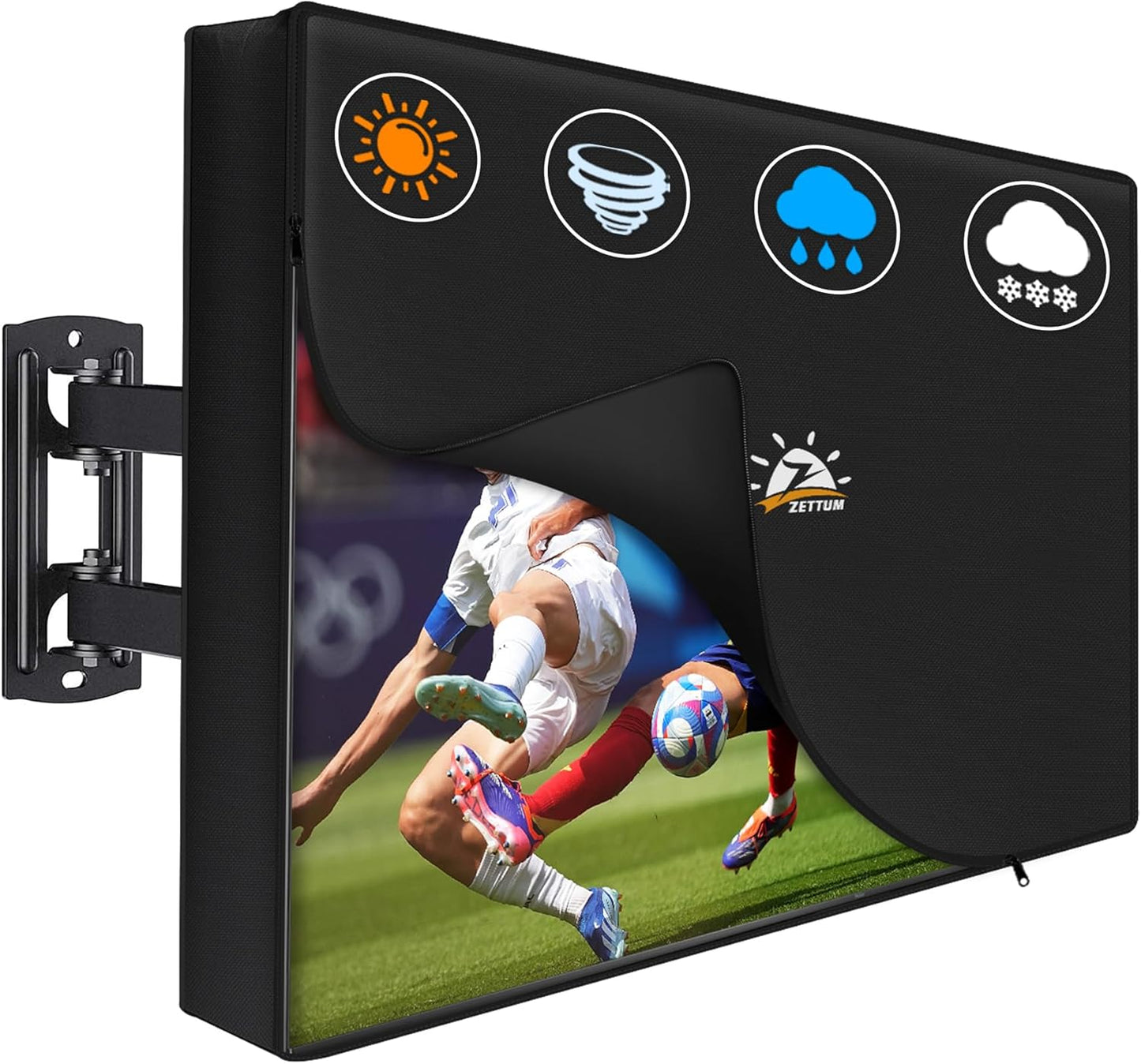 Zettum Outdoor TV Cover 55 Inch Waterproof Protector for TVs