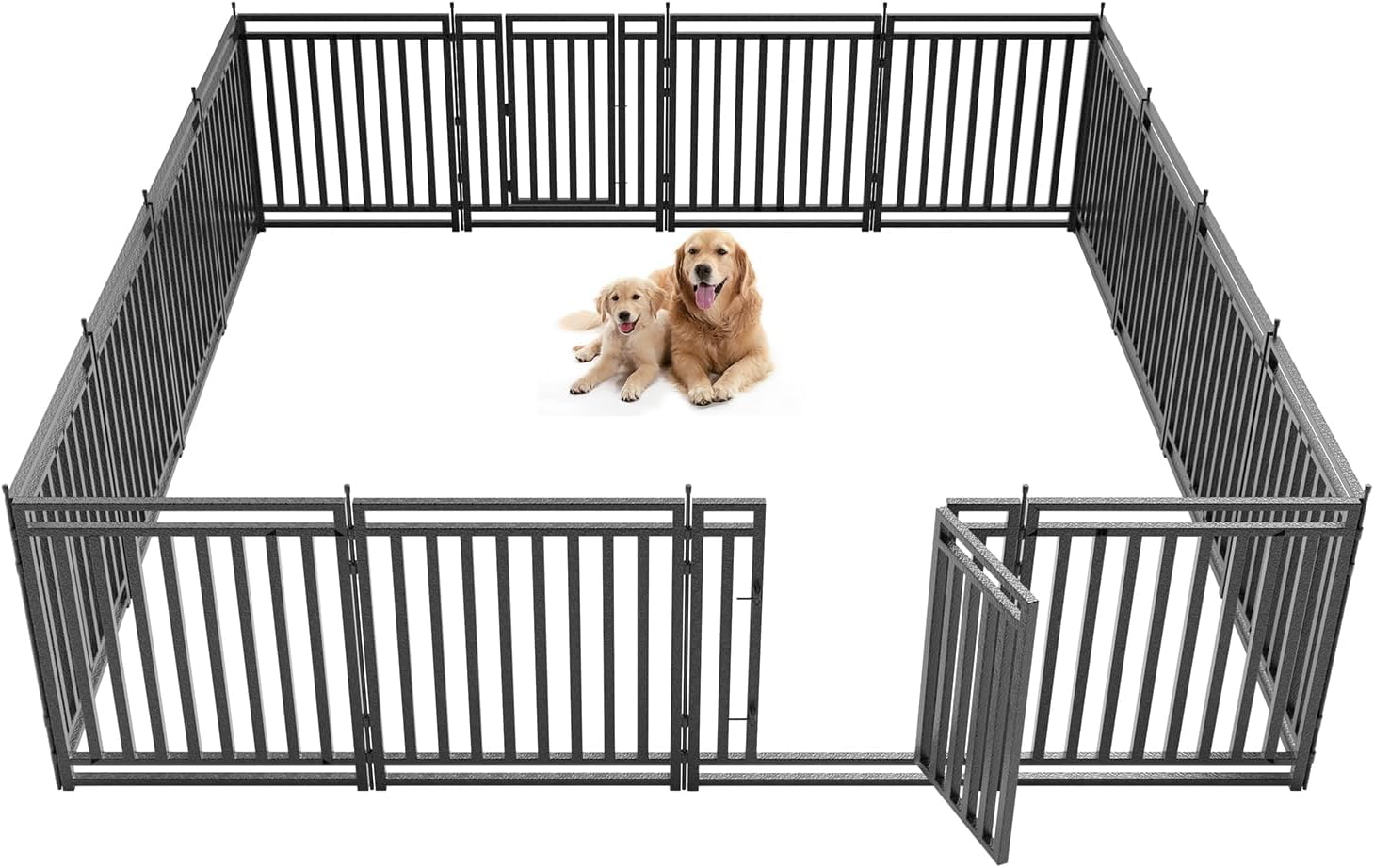 Dog Fence Outdoor for Yard Indoor Playpen 32in Height Panels