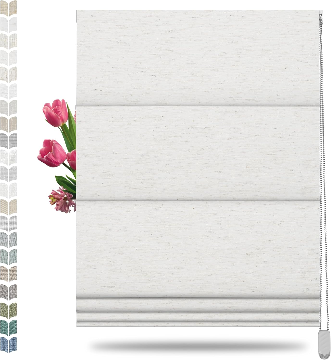 BERISSA Roman Shades for Windows - Room Darkening Blinds