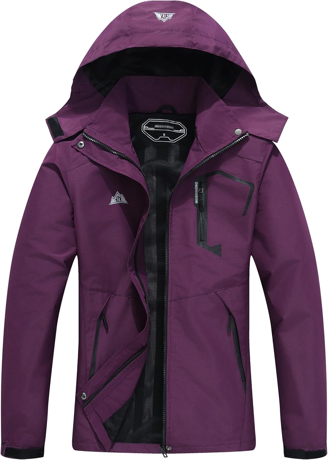 Women's Waterproof Lightweight Rain Jacket for Outdoor Activities
