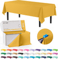 Yellow Plastic Table Cover Roll 54 in x 300 ft - Cut-To-Size