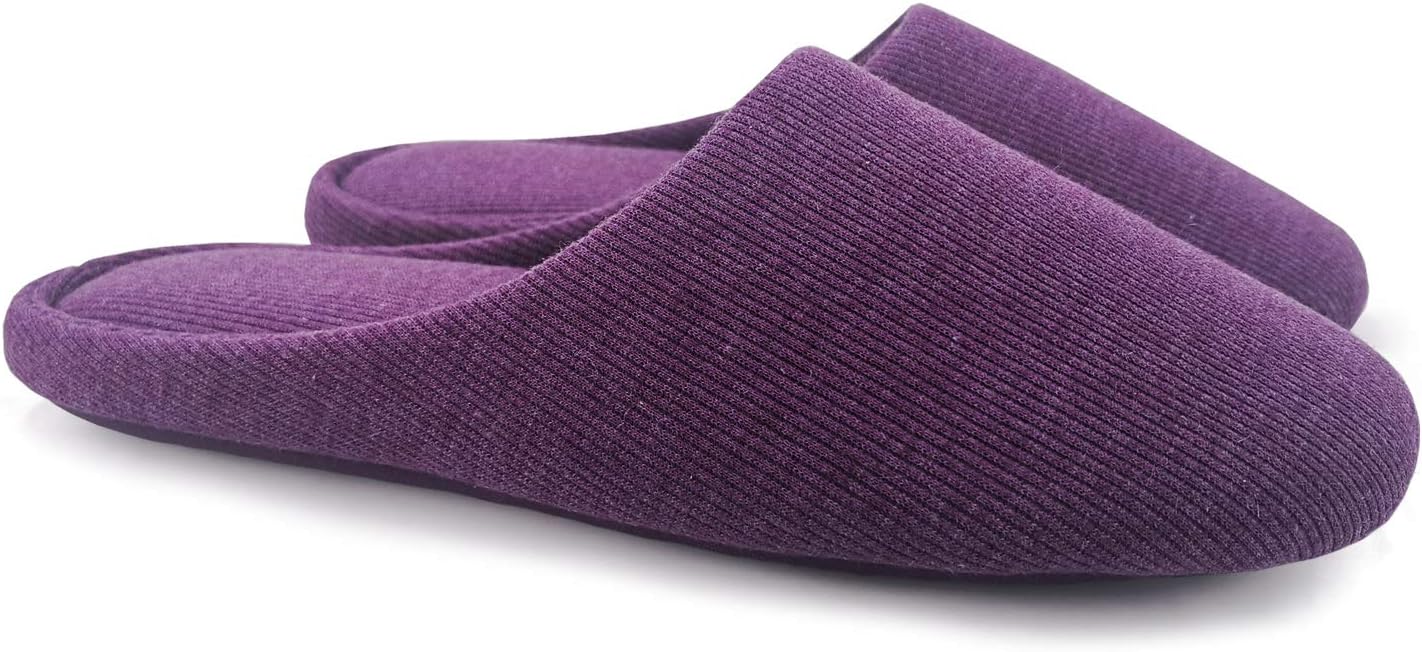 Non-Slip House Slippers for Women - Lightweight Cotton Comfort