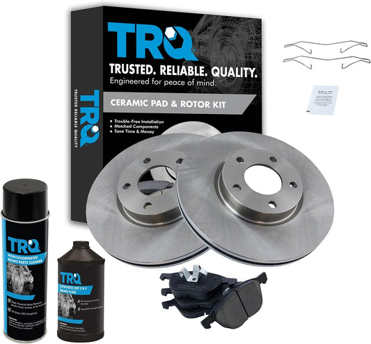 TRQ Front Brake Pad & Rotor Kit for 2004-2013 Mazda 3 & 5