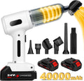 4000 mAh Battery High Power Car Vacuum Cleaner - 25000PA Suction
