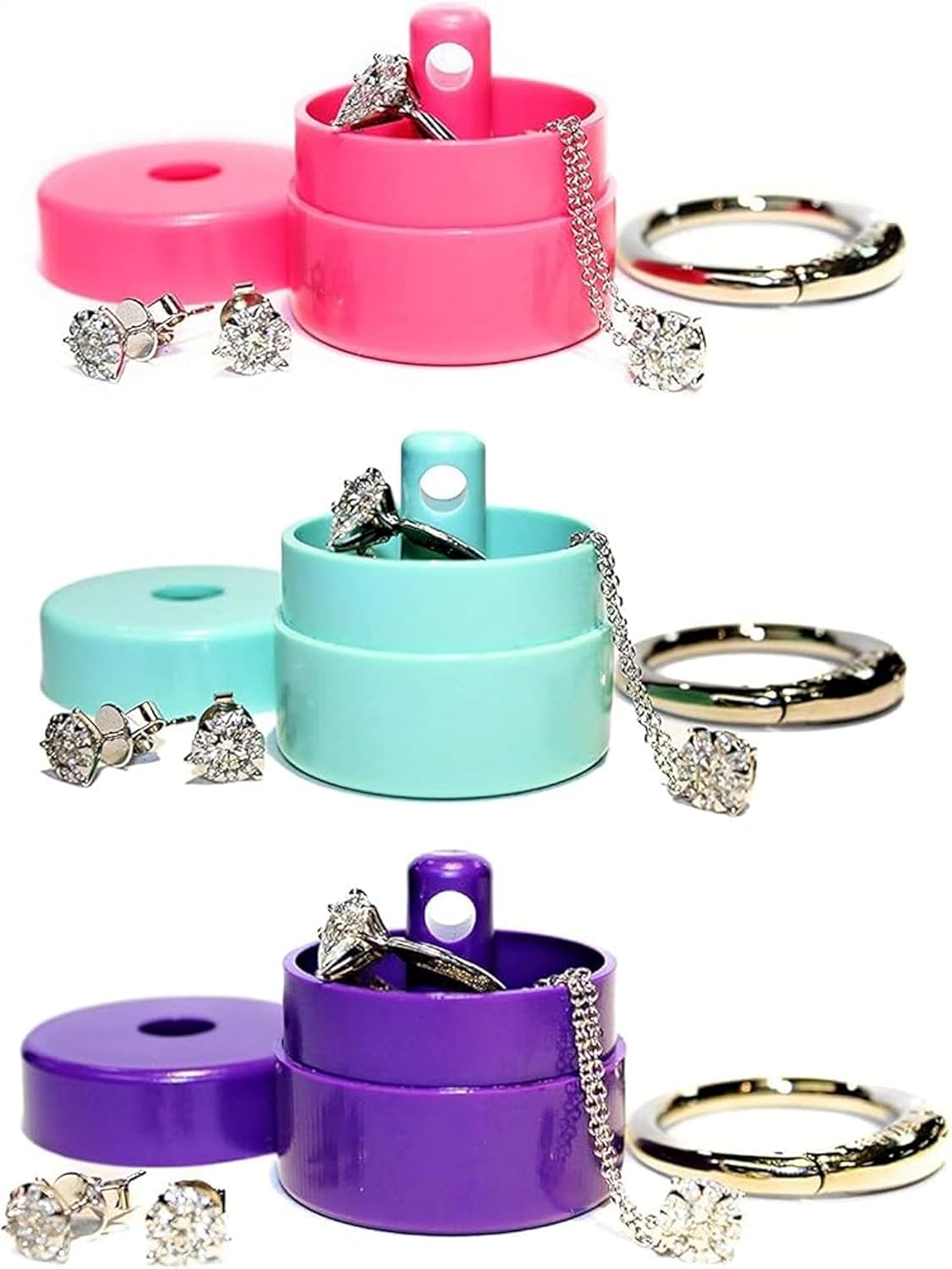 Lion Latch Travel Jewelry Box Case for Secure Jewelry Storage