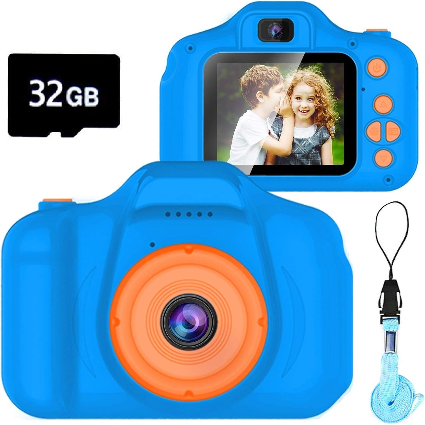 HD Toddler Camera with 32GB SD Card - Perfect Gift for Boys 3-9!